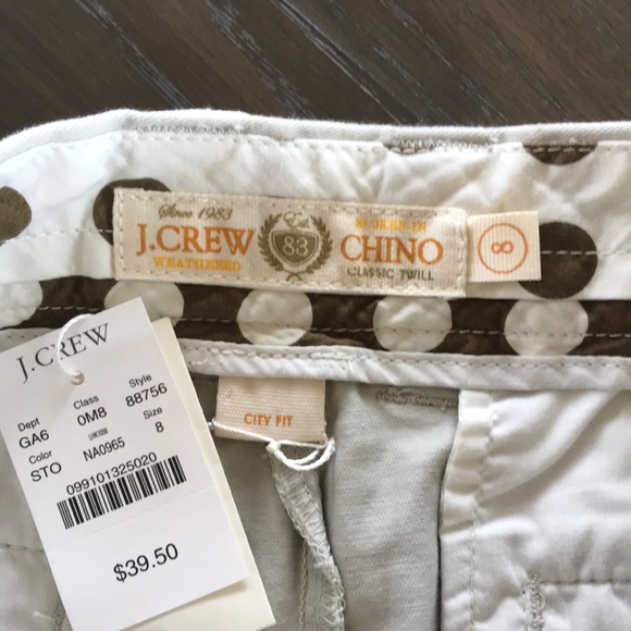NWT J Crew City Fit Shorts - Picture 6 of 6